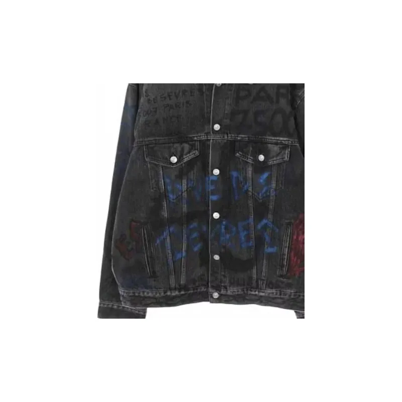 Balenciaga Grafitti Denim Jacket-1