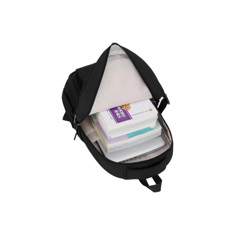 Tonlion Nylon Backpack Regular Unisex White/Black-3