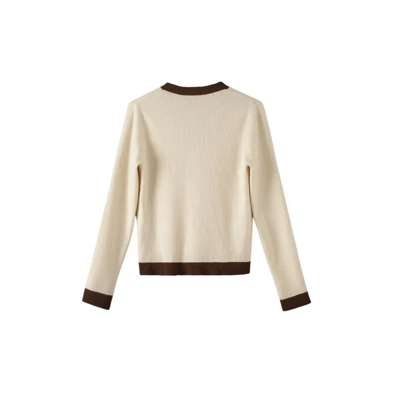 Late White Knitwear Women's Beige Apricot-1