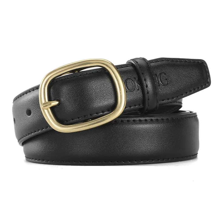 AOKANG Split Cow Leather Belts Women's 2.8cm-0