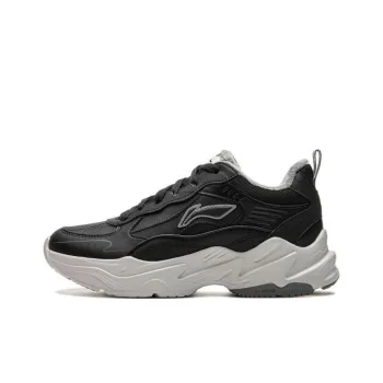 LiNing Defender Abrasion Resistant Cushioning Thermal Low Top Casual Shoes Women's Black