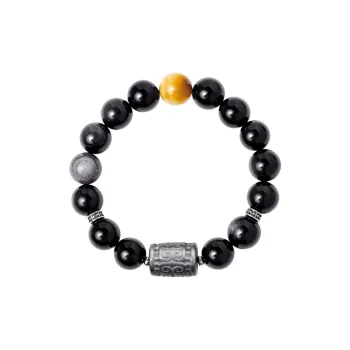 ZUIWENGLANGYASHANWENCHUANG Obsidian Bracelets Unisex