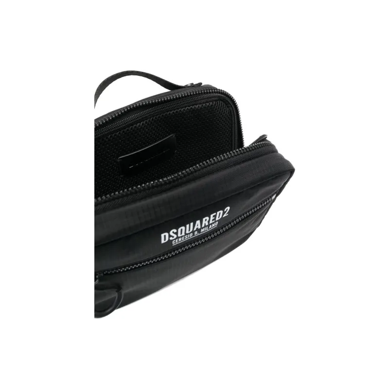 DSQUARED 2 Logo Printed Zipped Makeup Bag-5