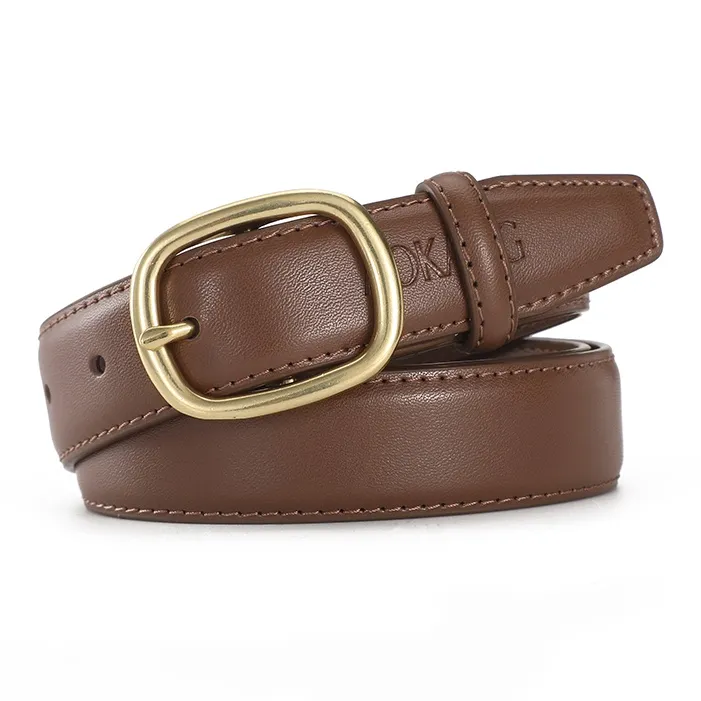 AOKANG Split Cow Leather Belts Women's 2.8cm-6