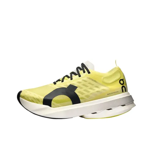 On Cloudboom Strike Anti-Slip Wear-Resistant Low-Top Running Shoes Men's Yellow