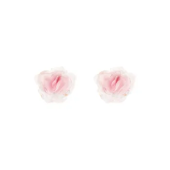 Peach Tea 925 Sterling Silver Stud Earrings Women's