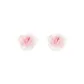 Dusty Pink Silver Needle Style 1 Pair Set