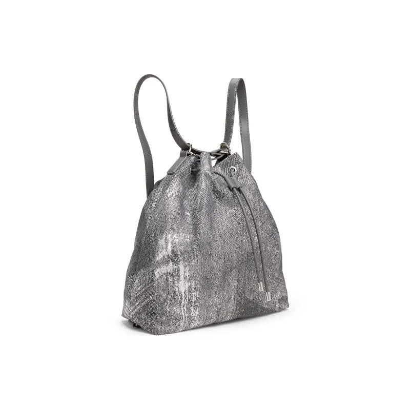 CHARLES&KEITH Fabric One Shoulder Crossbody Backpack Tubas Women's Denim Blue-1