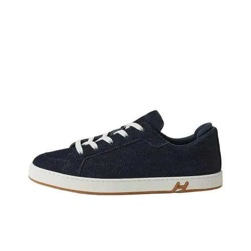 HERMES Kid Low Top Skateboard Shoes Men's Blue
