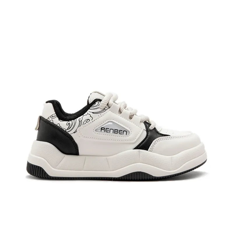 Humanism 1986 Cushioned Wear-Resistant Lightweight Supportive Height Increasing Low-Top Skateboard Shoes Women's-2
