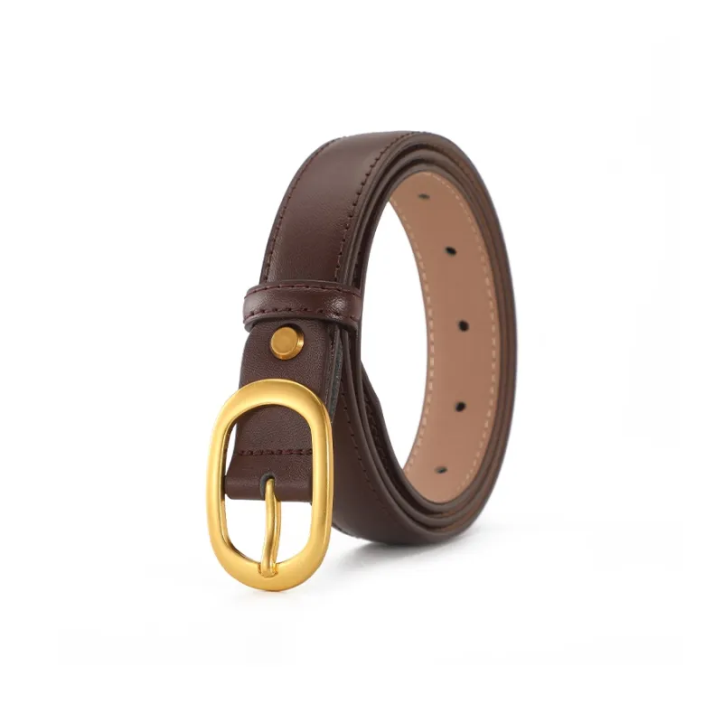 AOKANG Split Cow Leather Cow Split Leather Belts Women's 2.4cm-13