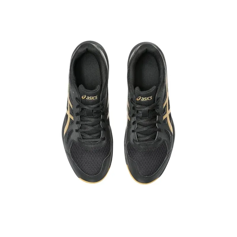 Asics Gel Upcourt 6 Anti Slip Wear Resistant Low Top Training Shoes Men's Black Gold-1