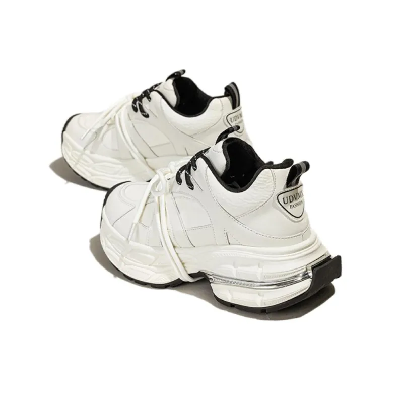 Ruomini Anti-Slip And Wear-Resistant Height Increasing Low-Top Chunky Sneakers Women's-2