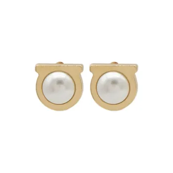 Ferragamo Gancini Stud Earrings