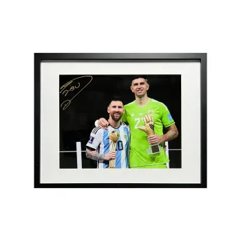 ICONS.com Emiliano Martínez Autographed Photos Includes Certification Certificate Outer Frame Size: 38.6x48.6cm