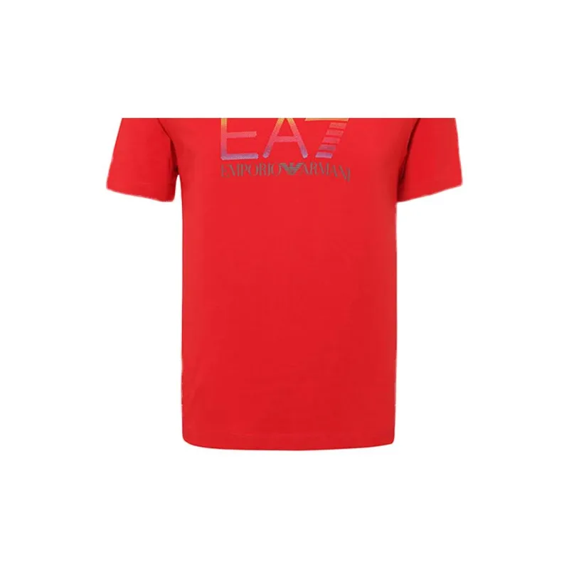 EMPORIO ARMANI EA7 T Shirts Men Red-4