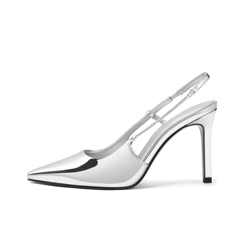 CHARLES&KEITH Small Ck Slim Heel High Heels 9.3cm Women's-0