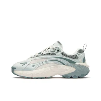 FILA FUSION Cushioning Low Top Running Shoes Women's Cream Green