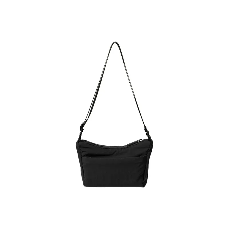 OMI Polyamide Shoulder Bag, Crossbody Bag Regular Unisex Black/Light Gray-1
