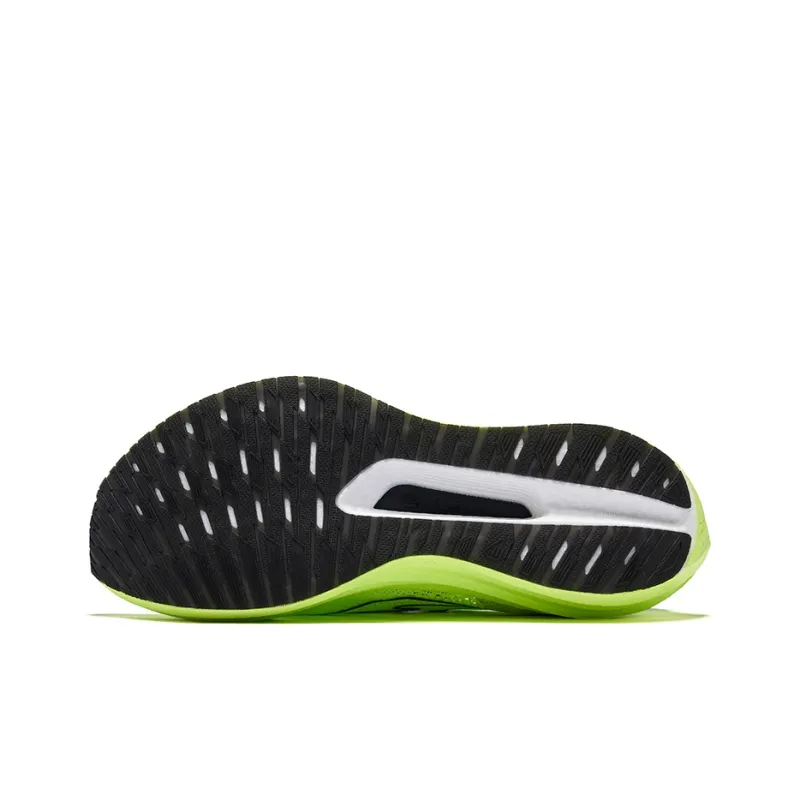 Erke Dust 3.0 Cushioning Rebound Low-Top Running Shoes Men's Fluorescent Glossy Finish Green Jet Black-4