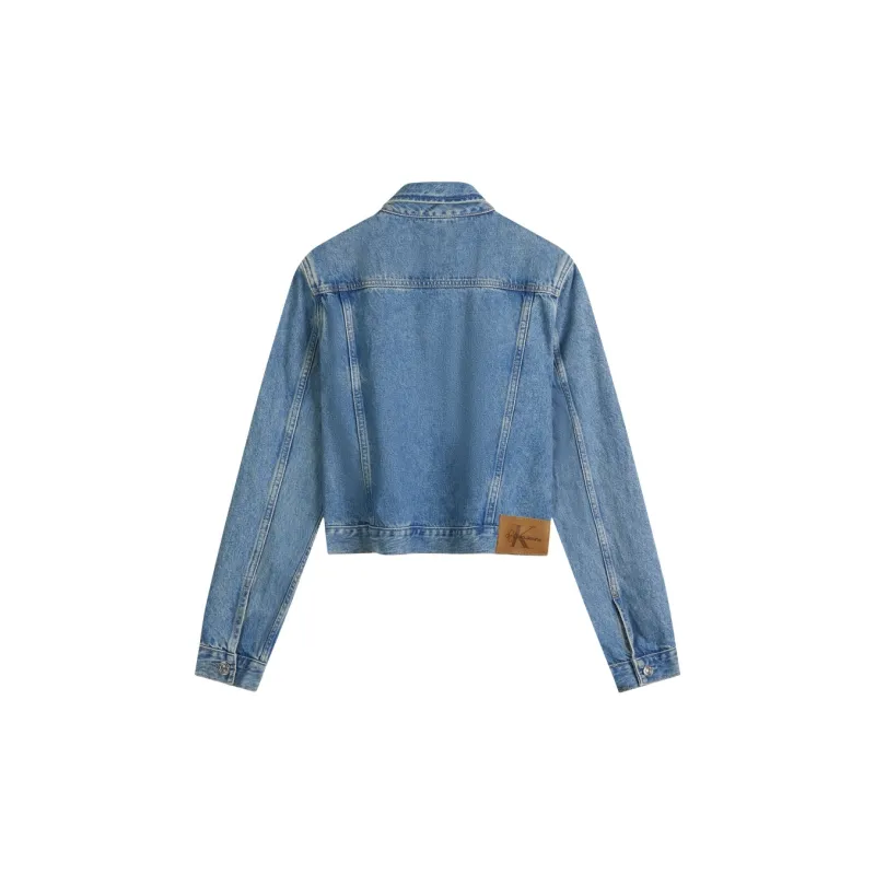 CALVIN KLEIN Denim Jacket Women's Denim Light Blue-1