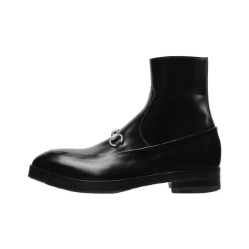 GUCCI Ankle Boots 3.4cm Men's Black