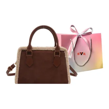 Yalu Velour Handbags Shoulder Bag Crossbody Bag Regular Women's Coffee/Brown/Black/Red