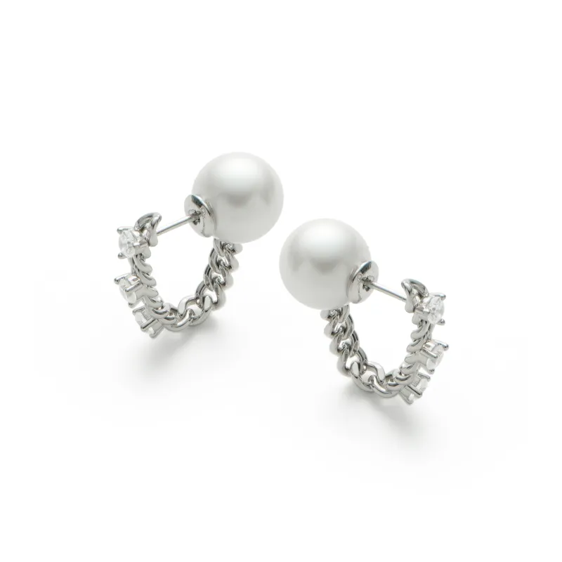 RSNY Rhodium plated Copper Earrings Women's-5