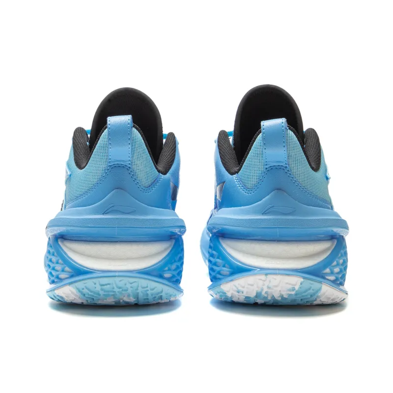 LiNing Air Raid 11 Cushioned Slip Resistant Lightweight Low Top Performance Basketball Shoes Men's Blue-4