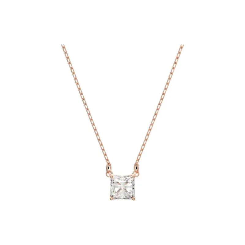Swarovski Alloy Silver-Plated Gold-Plated Necklaces Women's Yellow-1