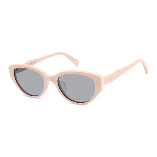 square-frame Plate Frame Cat Eye Sunglasses Braun Unisex