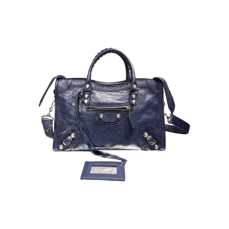 Balenciaga Neo Cagole City Sheepskin Shoulder Bag Crossbody Bag Handbag Regular Women's Blue-0