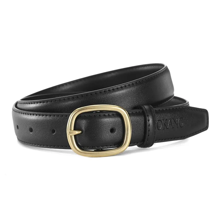 AOKANG Split Cow Leather Belts Women's 2.8cm-1