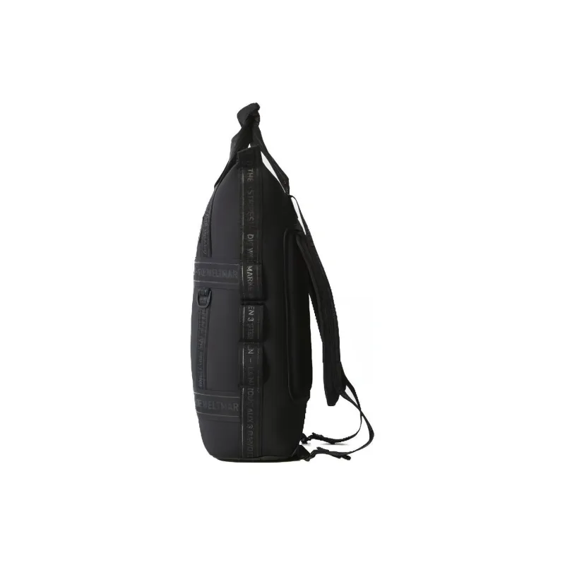 Adidas Originals Neoprene Fabric Backpack Double Shoulder Backpack Handbag Regular Unisex Pure Black-3