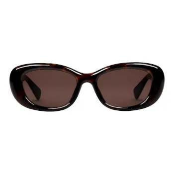 GUCCI Injection Molded Oval Sunglasses Women's Tortoiseshell