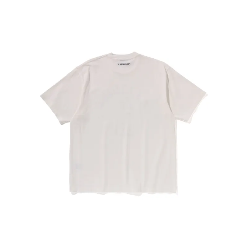 Bape Garment Dye Spray Print College Relaxed Fit Tee-1