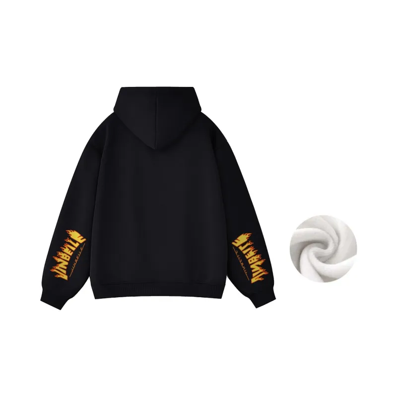 JINBEILE Sweatshirt Unisex Hundred Flowers Gray-10