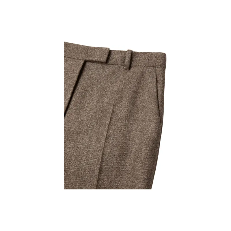 Loro Piana SS25 Suit Trouser Women's Dark Color Granite Mixed Color-6