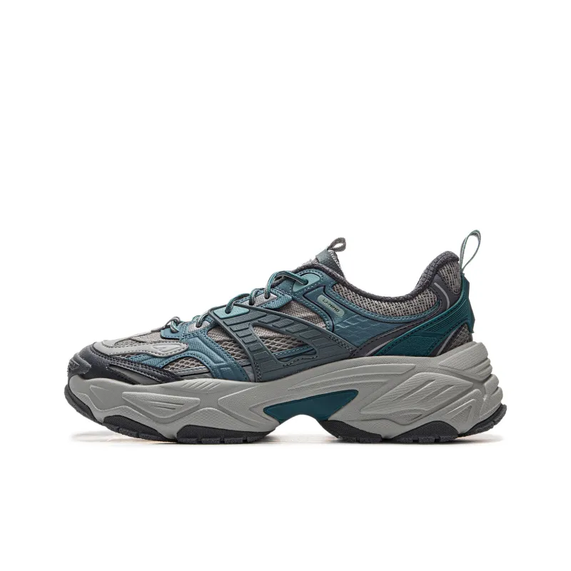 LiNing Red Sugar 2 Anti-Slip And Wear-Resistant Breathable Low-Top Casual Shoes Men's Blue Gray-0