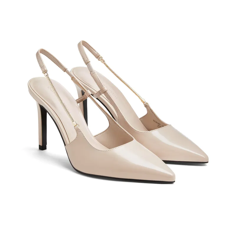 CHARLES&KEITH Small Ck Slim Heel High Heels 9.3cm Women's-5