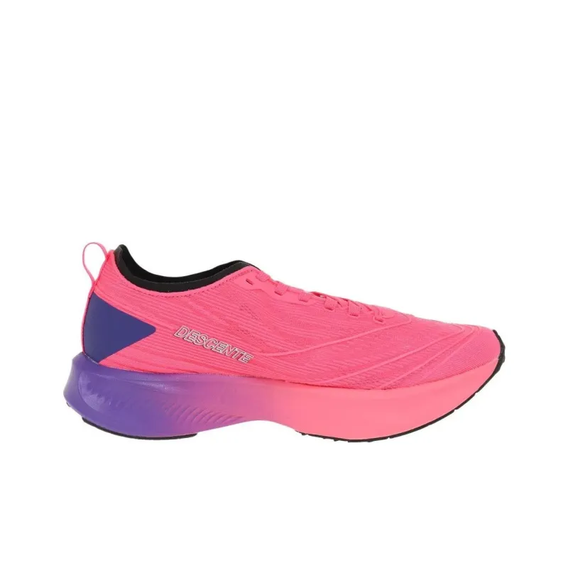 DESCENTE Anti Slip Wear Resistant Low Top Running Shoes Men's Pink-1
