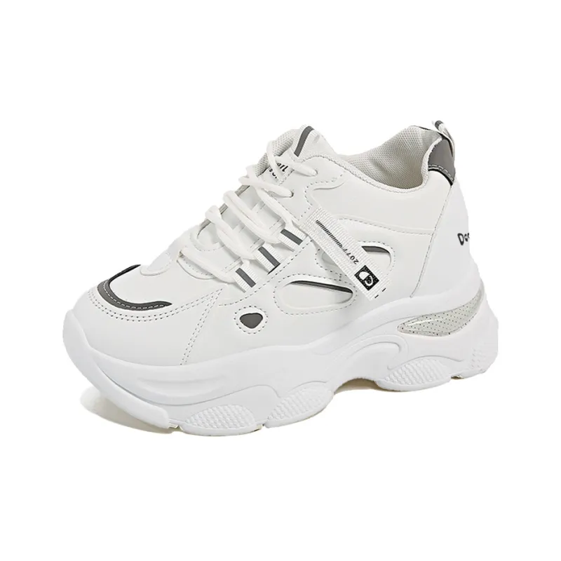 Budding Bear Chunky Sneakers Women's Mid Top Khaki-17
