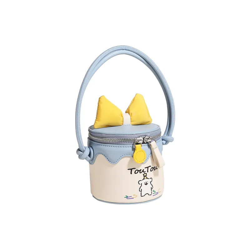 TOUTOU Maltese Collaboration Synthetic Leather Shoulder Bag Crossbody Bag Regular Women's Ice Blue-1