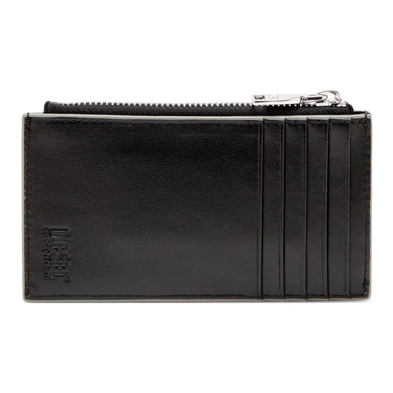 DIESEL Cow Leather Wallet Women's Silver-1