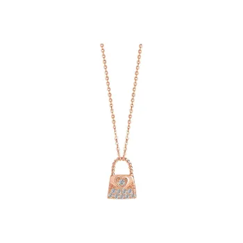 Heart Grass S925 Silver Necklaces Women's
