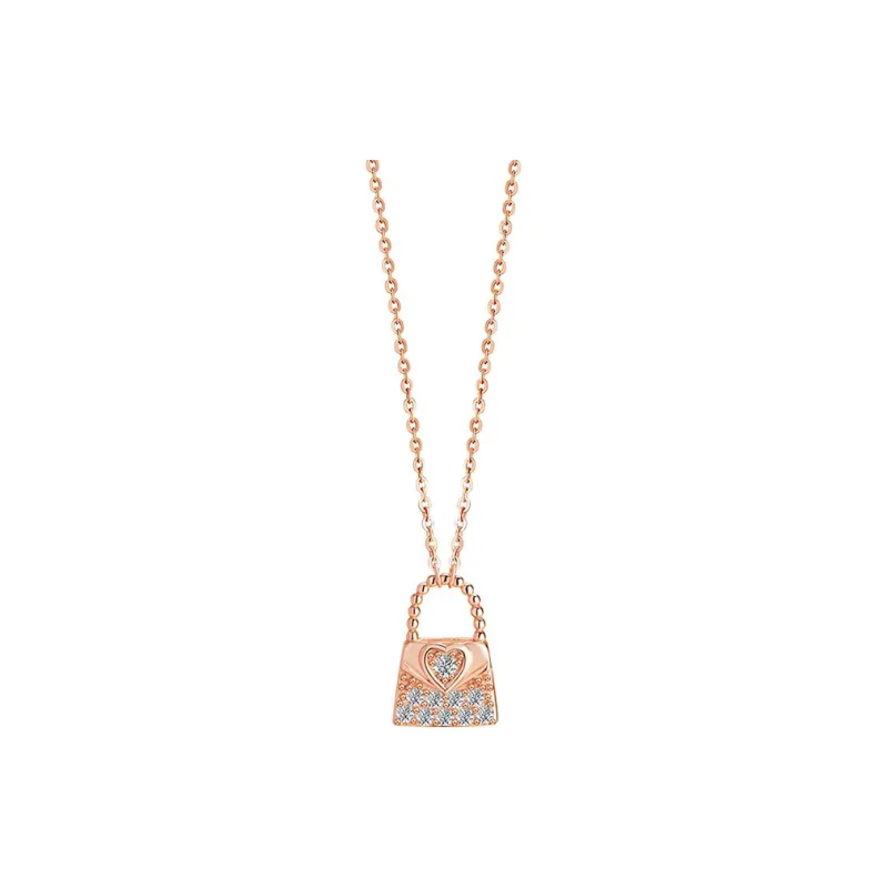 Heart Grass S925 Silver Necklaces Women's-0