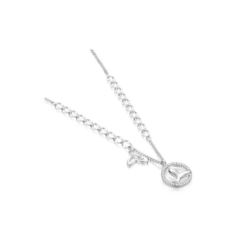 CLARKIA FLOWER S925 Silver Necklaces Women's-1