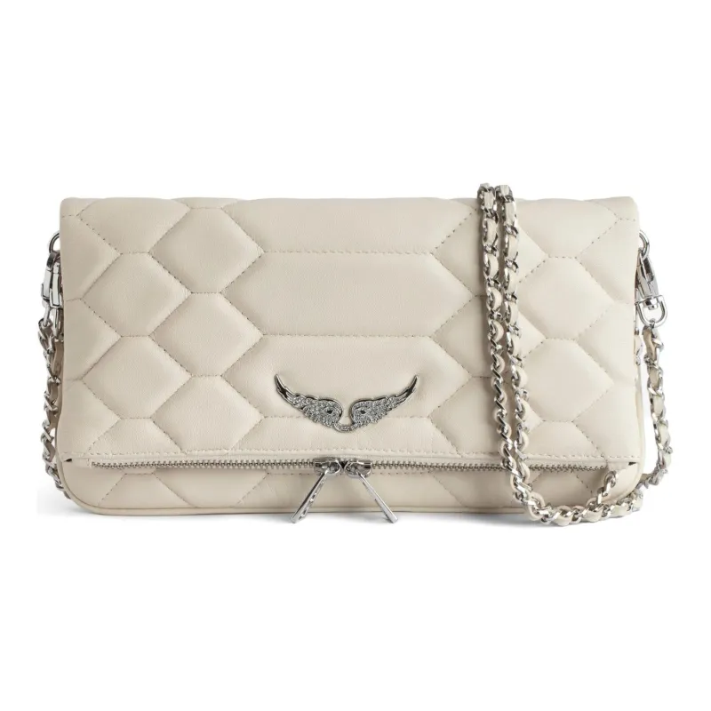 Zadig & Voltaire Rock Quilted Leather Clutch Bag-0