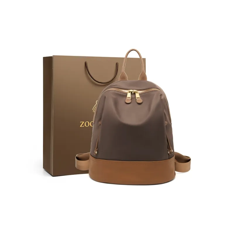 ZOOLER Oxford Oxford Backpack Large Size Women's Black/Khaki/Coffee-12