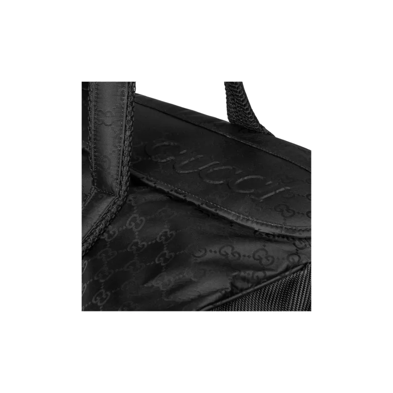 GUCCI Nylon Shoulder Bag Crossbody Bag Handbag Travel Bag Large Size Men's Black-6